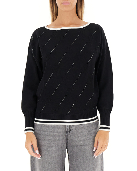 Maglione con strass