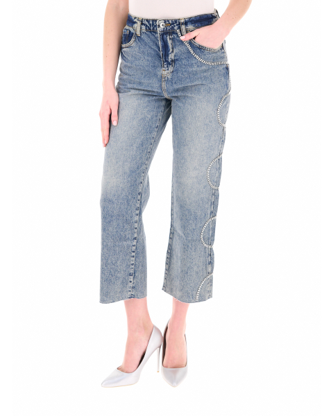 Jeans con strass