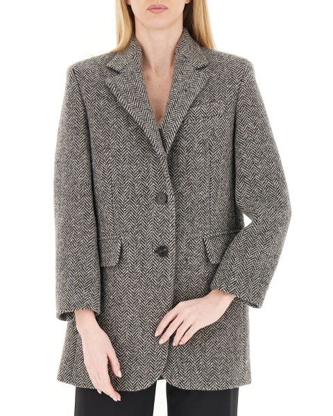 Giacca tweed lana
