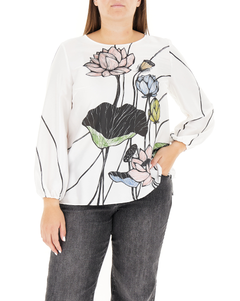 Blusa con stampa