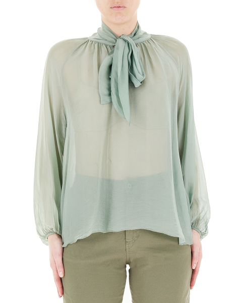 Blusa con fiocco