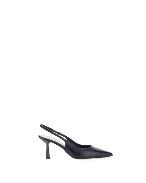 Décolleté slingback pelle