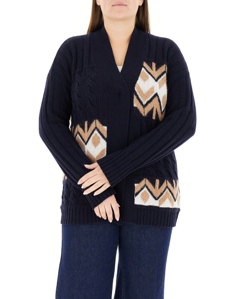 Cardigan misto lana