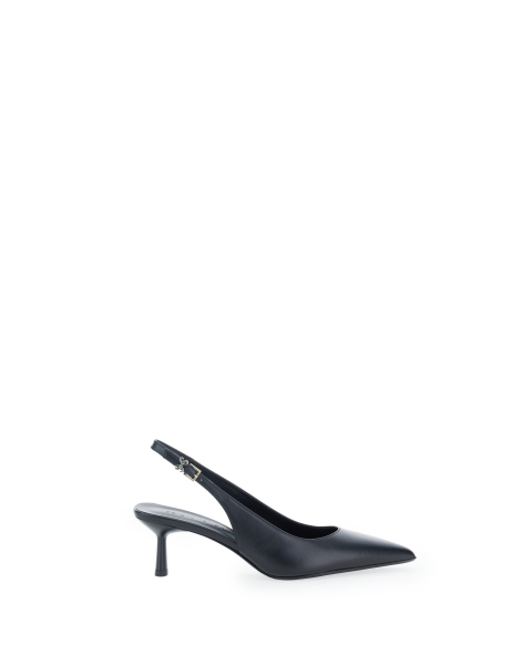 Décolleté slingback pelle