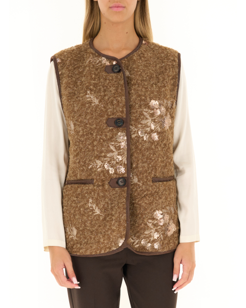 Gilet con paillettes