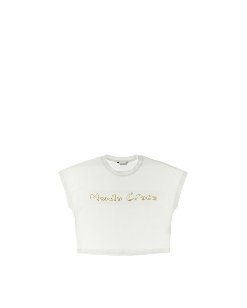 T-shirt con scritta