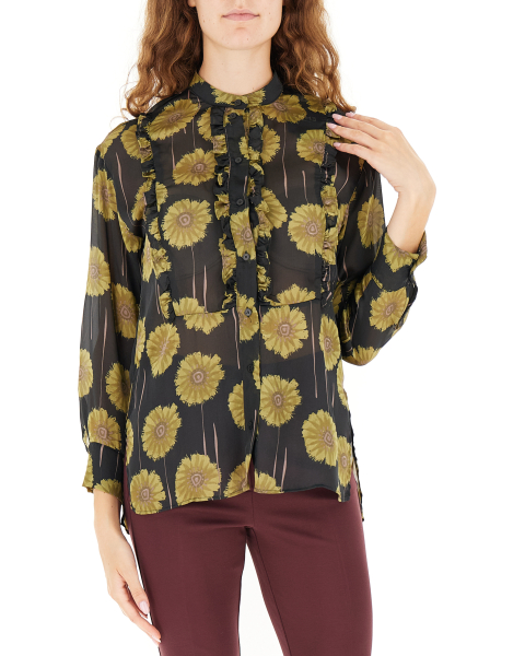 Blusa con arricciature