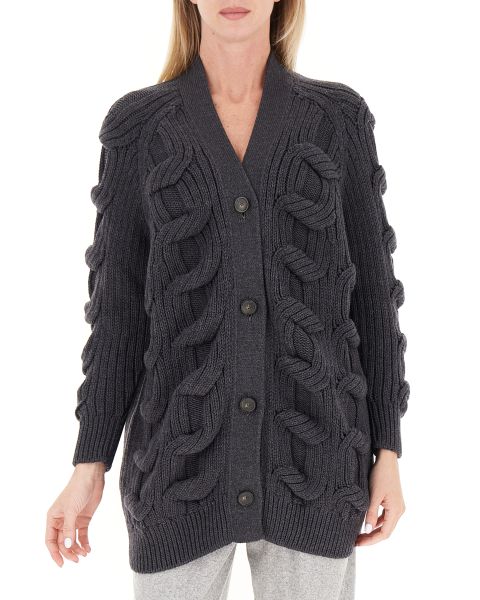 Cardigan lana vergine