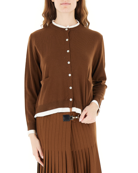 Cardigan in lana vergine