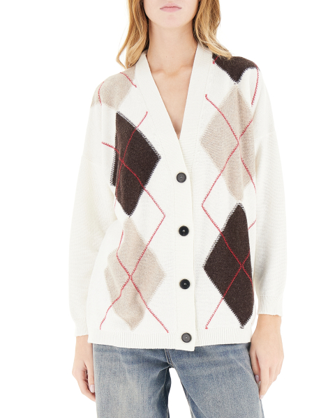 Cardigan misto lana