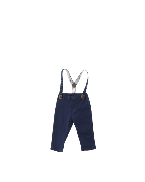 Pantalone con bretelle