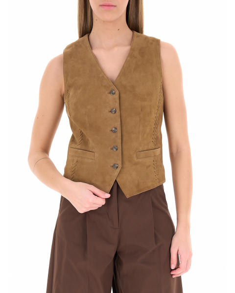 Gilet in pelle