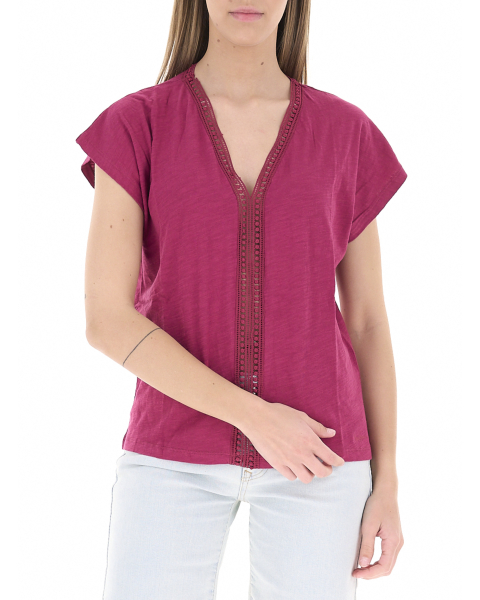 T-shirt con inserti