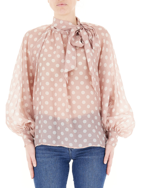Blusa con fiocco