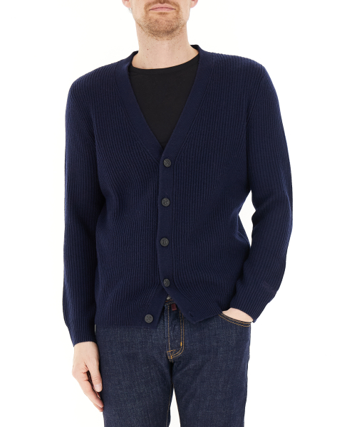 Cardigan lana merino