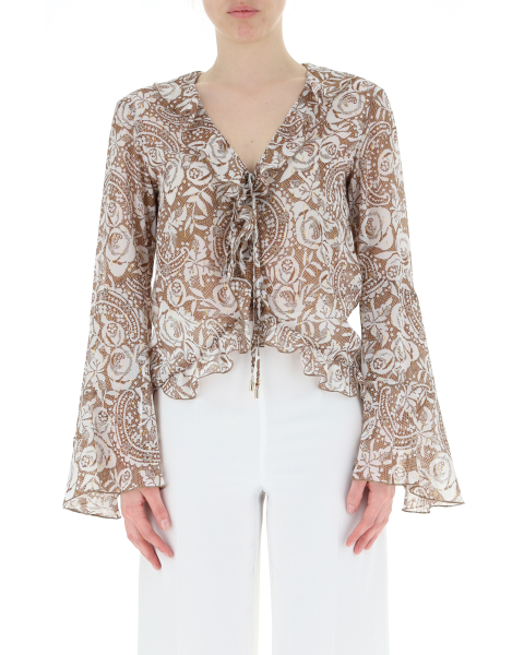 Blusa con volants