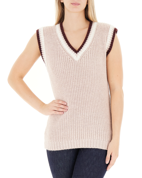 Gilet misto lana