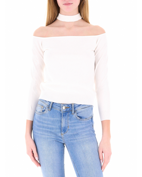 Maglia scollo Bardot