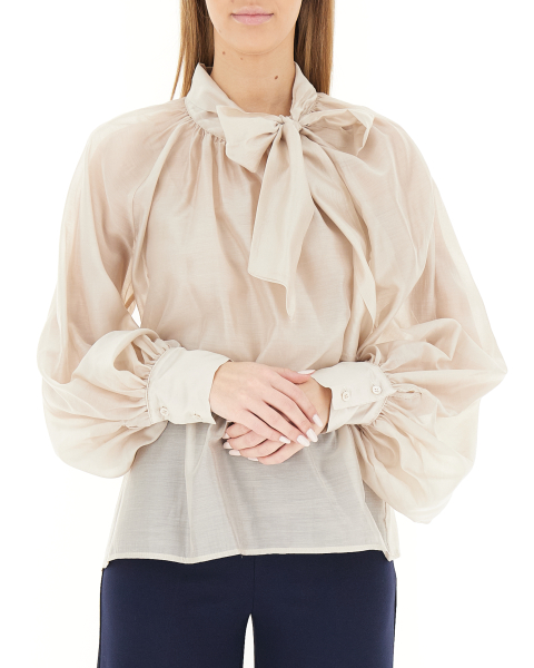 Blusa con fiocco
