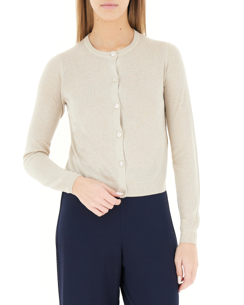 Cardigan con lurex