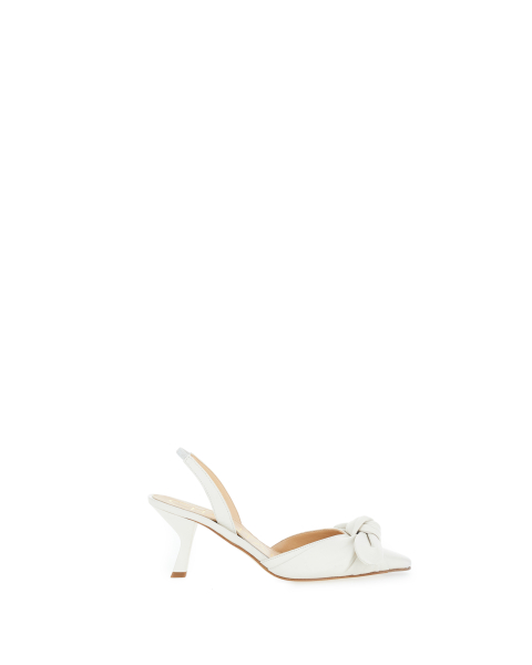 Décolleté slingback pelle