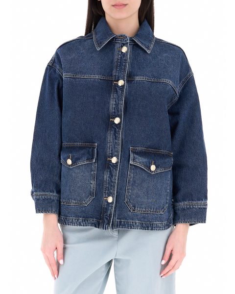 Overshirt in cotone