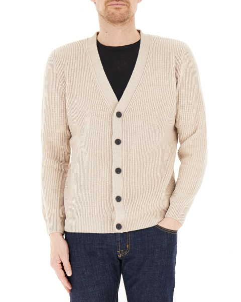 Cardigan lana merino