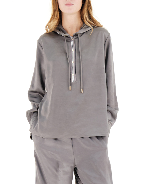 Blusa con cappuccio