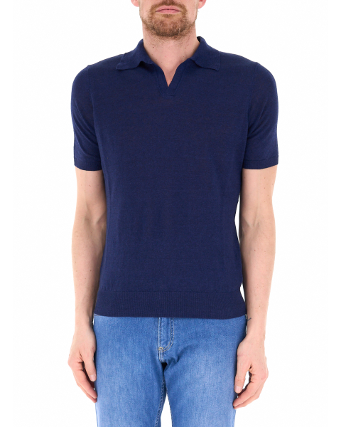 Polo misto lino