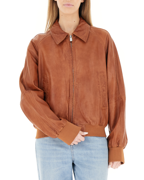 Bomber in pelle