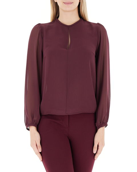Blusa maniche lunghe
