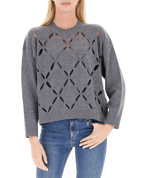 Maglione con lavorazione