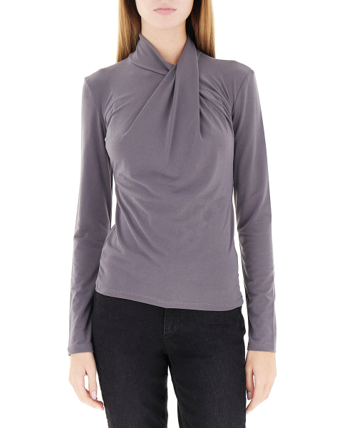 Blusa con drappeggio