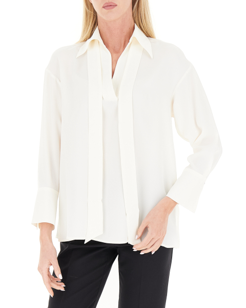 Blusa misto seta