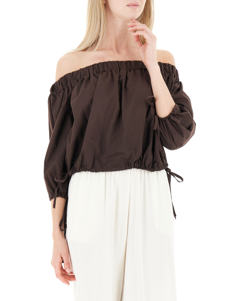 Blusa scollo bardot
