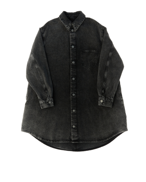 Maxi camicia in jeans