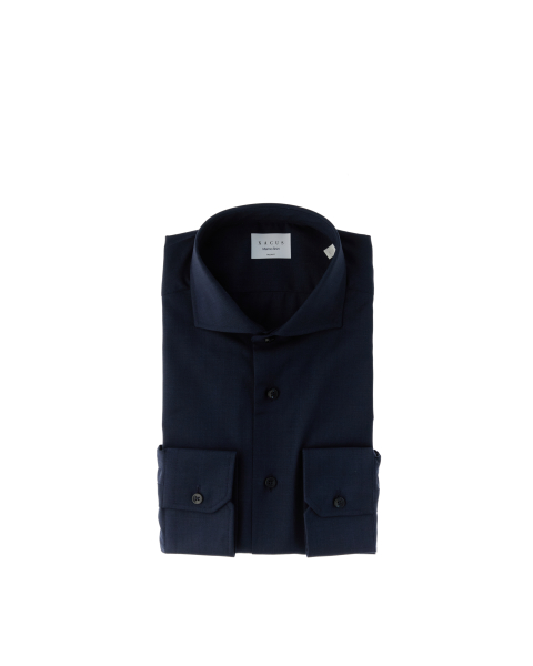 Camicia lana merino tailor fit