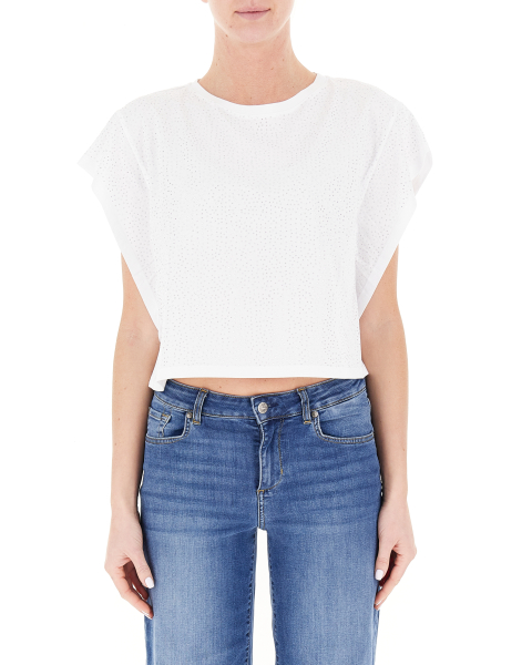 T-shirt con strass