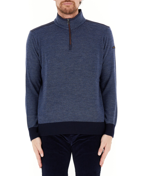 Maglione mezza zip