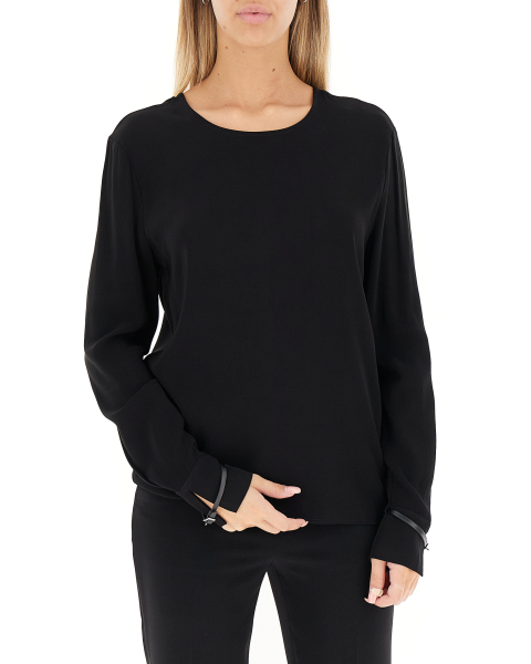 Blusa maniche lunghe