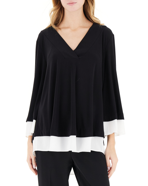 Blusa scollo V