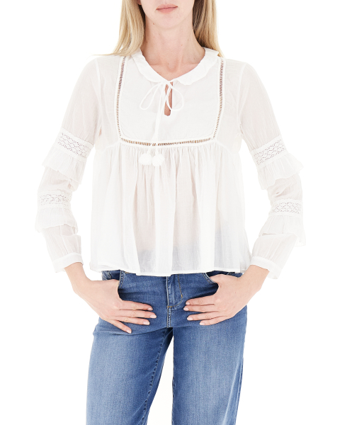 Blusa con volants