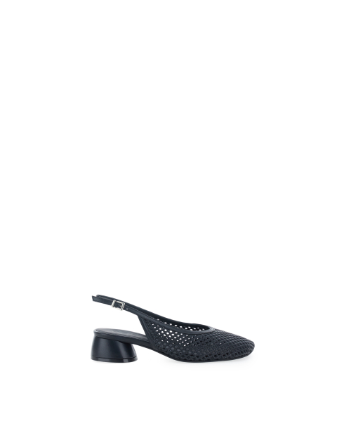 Décolleté slingback pelle