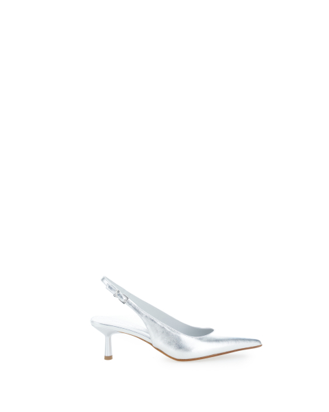 Décolleté slingback pelle