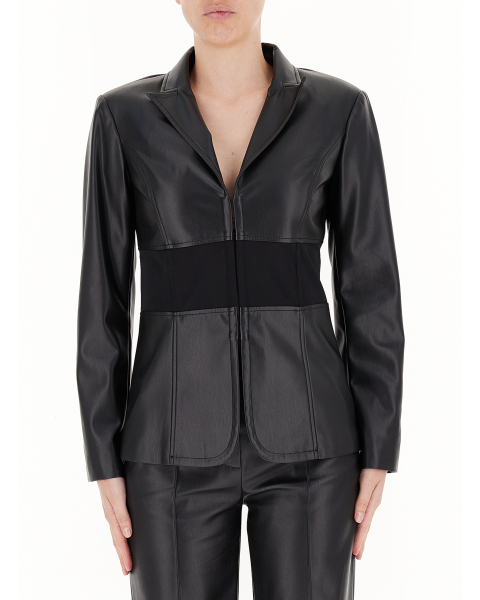 Blazer in similpelle