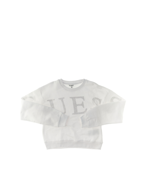 Felpa girocollo strass