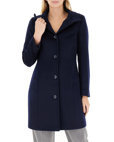 Cappotto monopetto lana