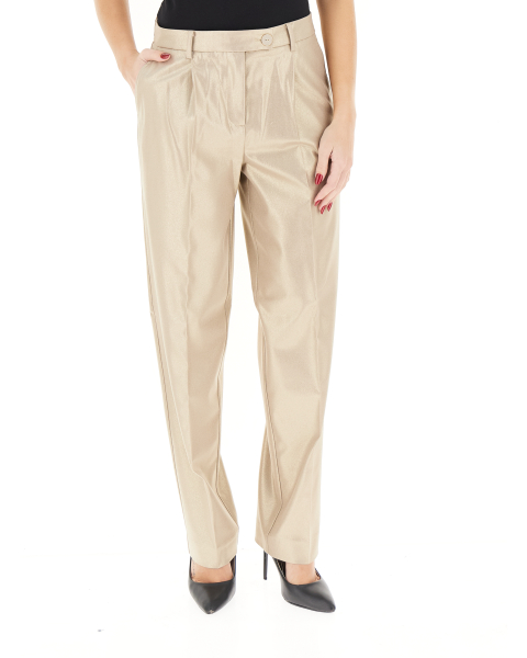 Pantalone effetto lucido