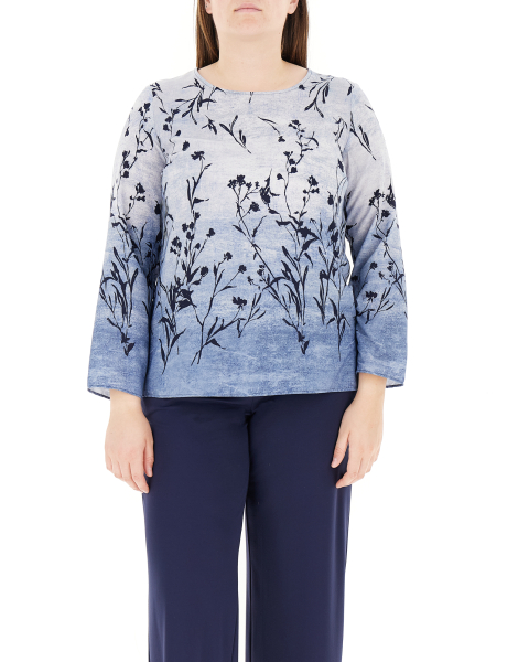 Blusa maniche lunghe