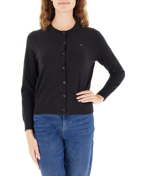 Cardigan girocollo